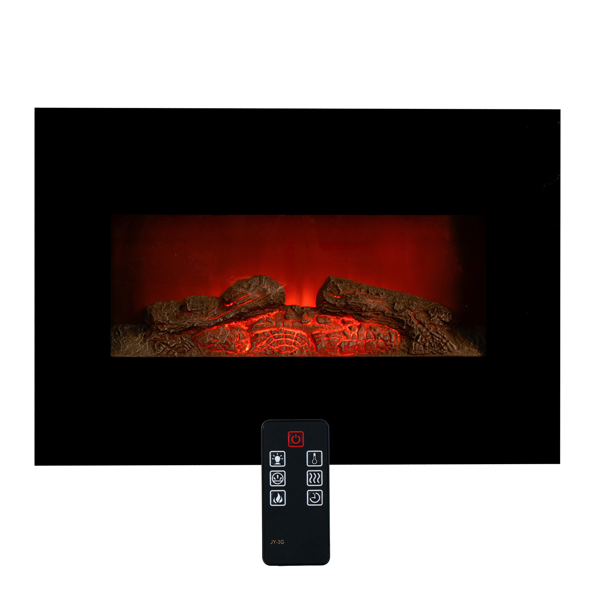 CLASSIC FIRE WANDHAARD MEMPHIS LED 80CM MET VERWARMING EN VLAMEFFECT - Tuincentrum Lopik