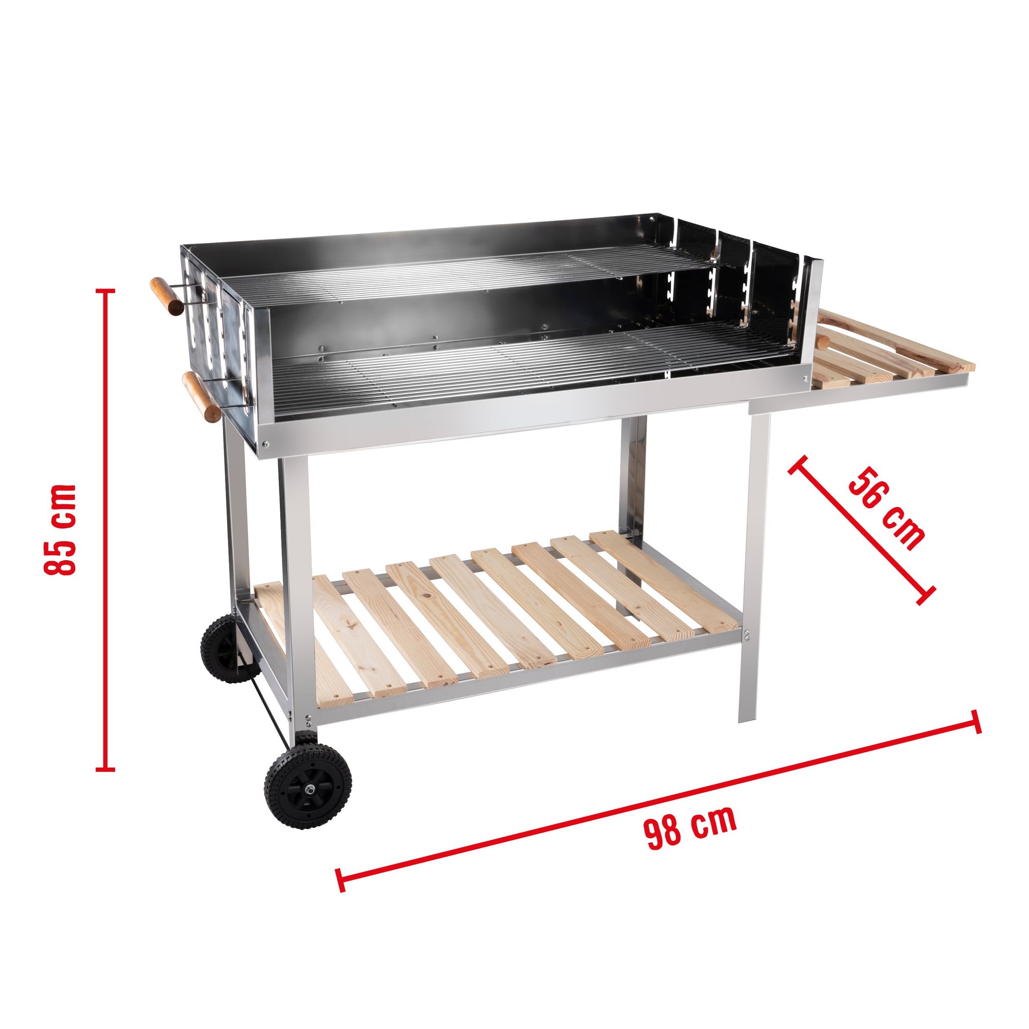 BBQ COLLECTION TROLLEY BARBECUE MET WIELEN EN WERKBLAD MOBIEL EN PRAKTISCH - Tuincentrum Lopik
