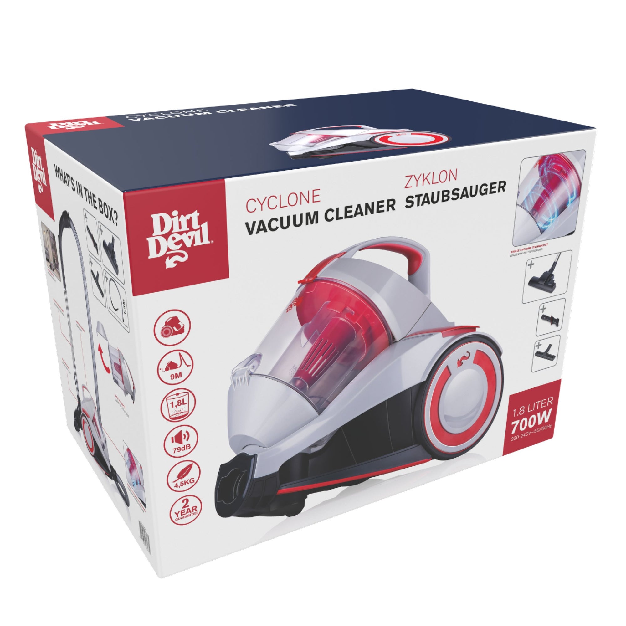 DIRT DEVIL VACUUM CLEANER BAGLESS DD2502 - Tuincentrum Lopik