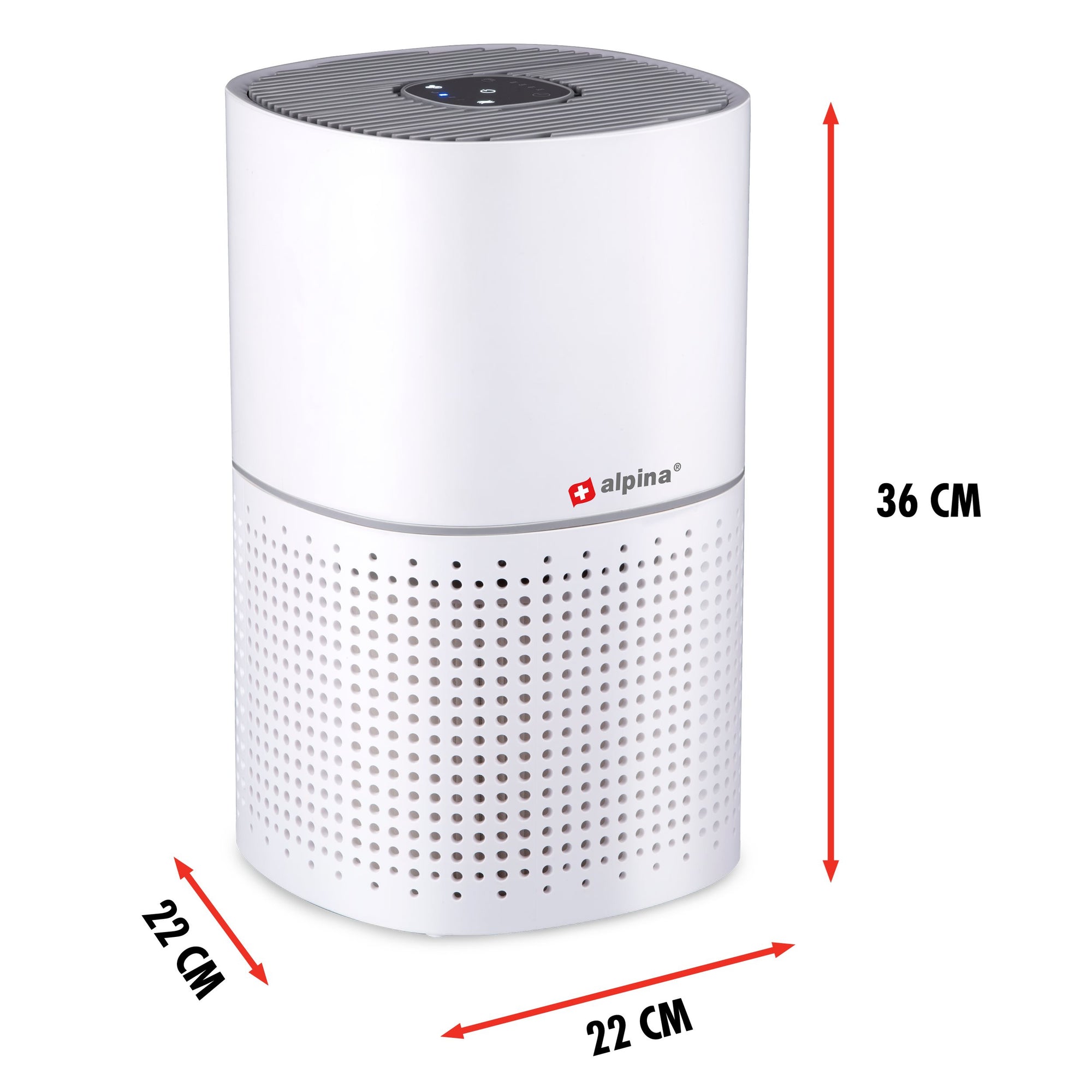 ALPINA LUCHTREINIGER MET HEPA FILTER EN IONISATOR 240M³/H - Tuincentrum Lopik