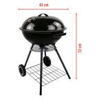 BBQ COLLECTION BARBECUE DEKSEL MET HANDVAT Ø43CM ROESTVRIJ STAAL - Tuincentrum Lopik
