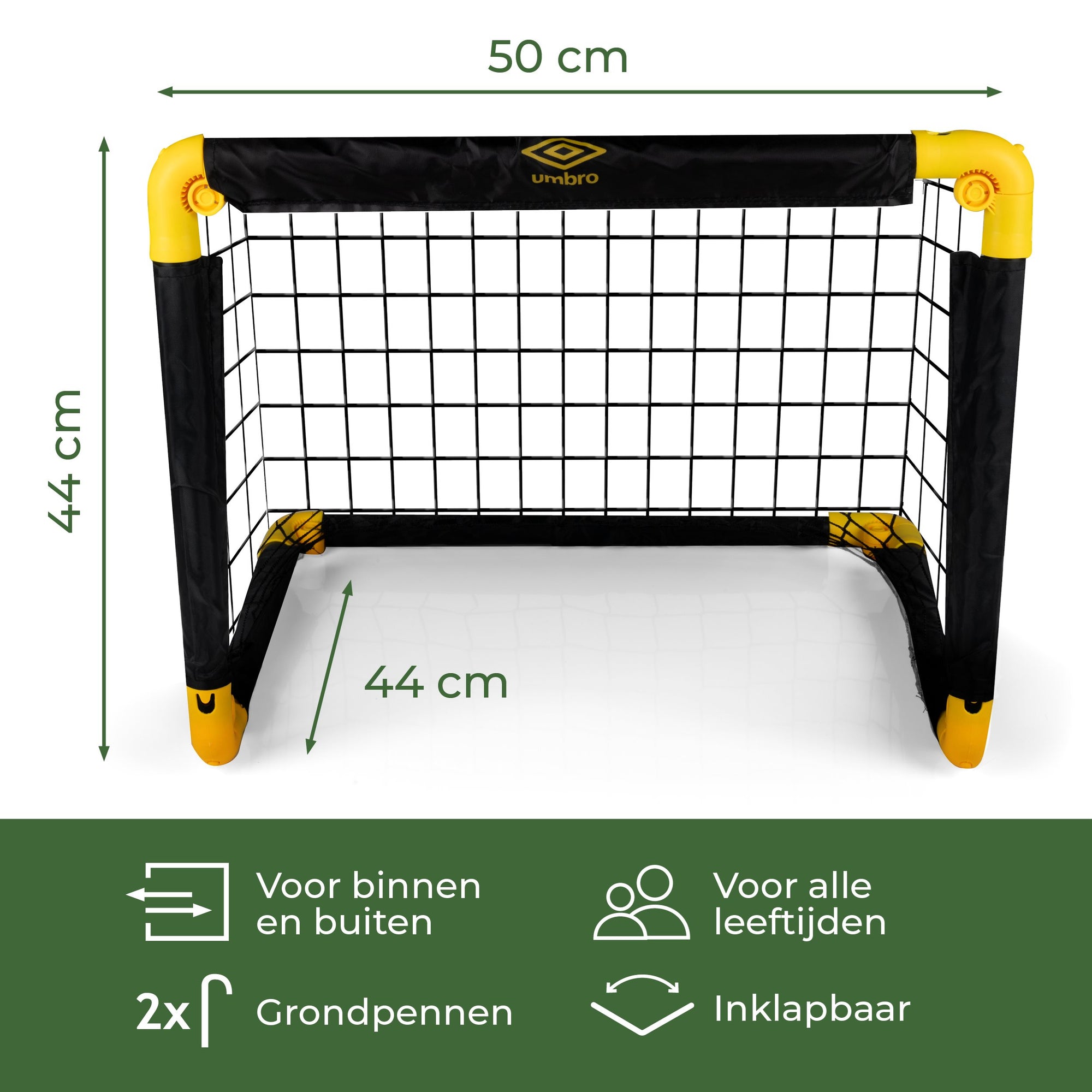 UMBRO VOETBALDOEL OPVOUWBAAR 50X44X44CM - Tuincentrum Lopik