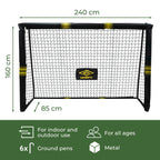 UMBRO SOCCER GOAL 240 X 160 X 85CM - Tuincentrum Lopik