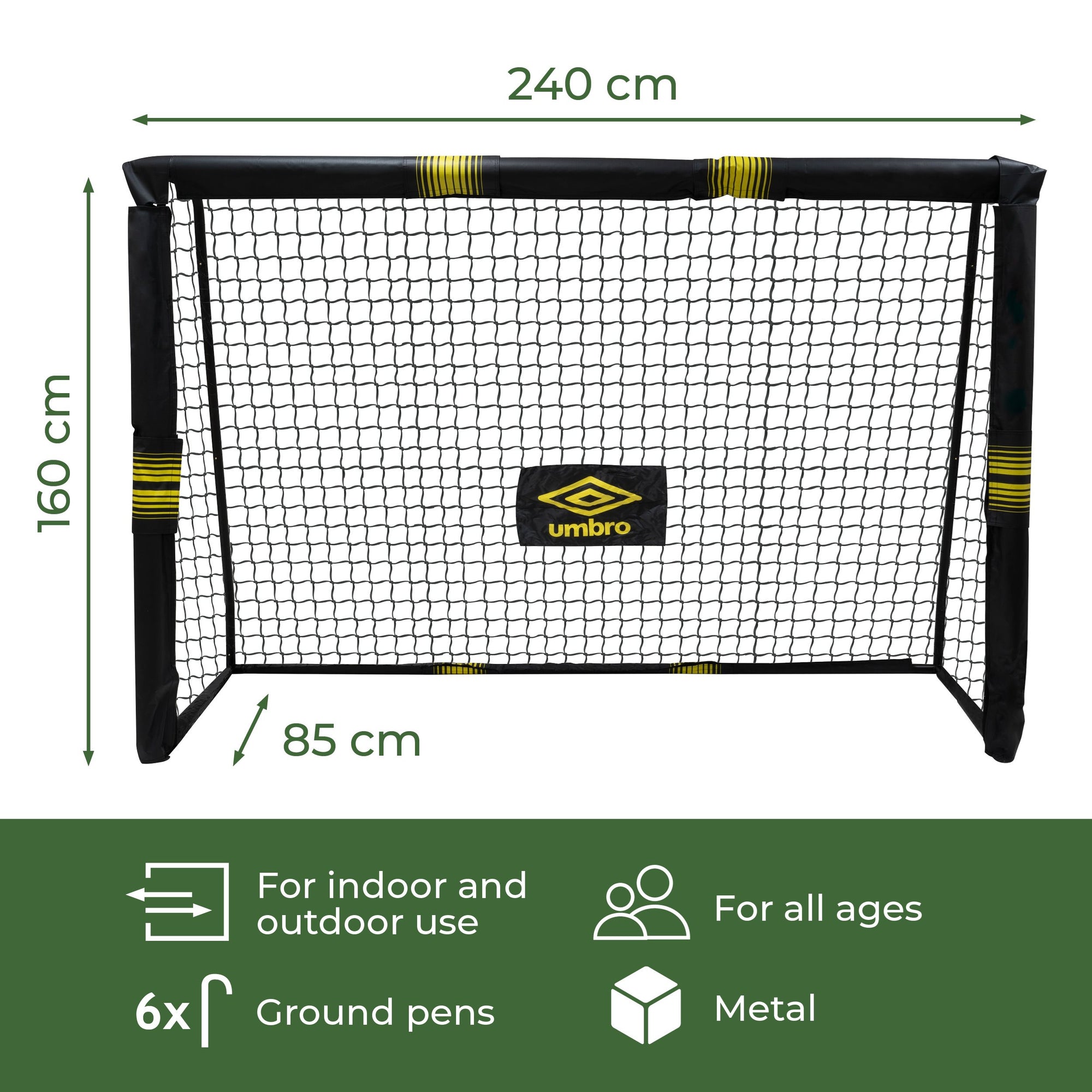 UMBRO SOCCER GOAL 240 X 160 X 85CM - Tuincentrum Lopik