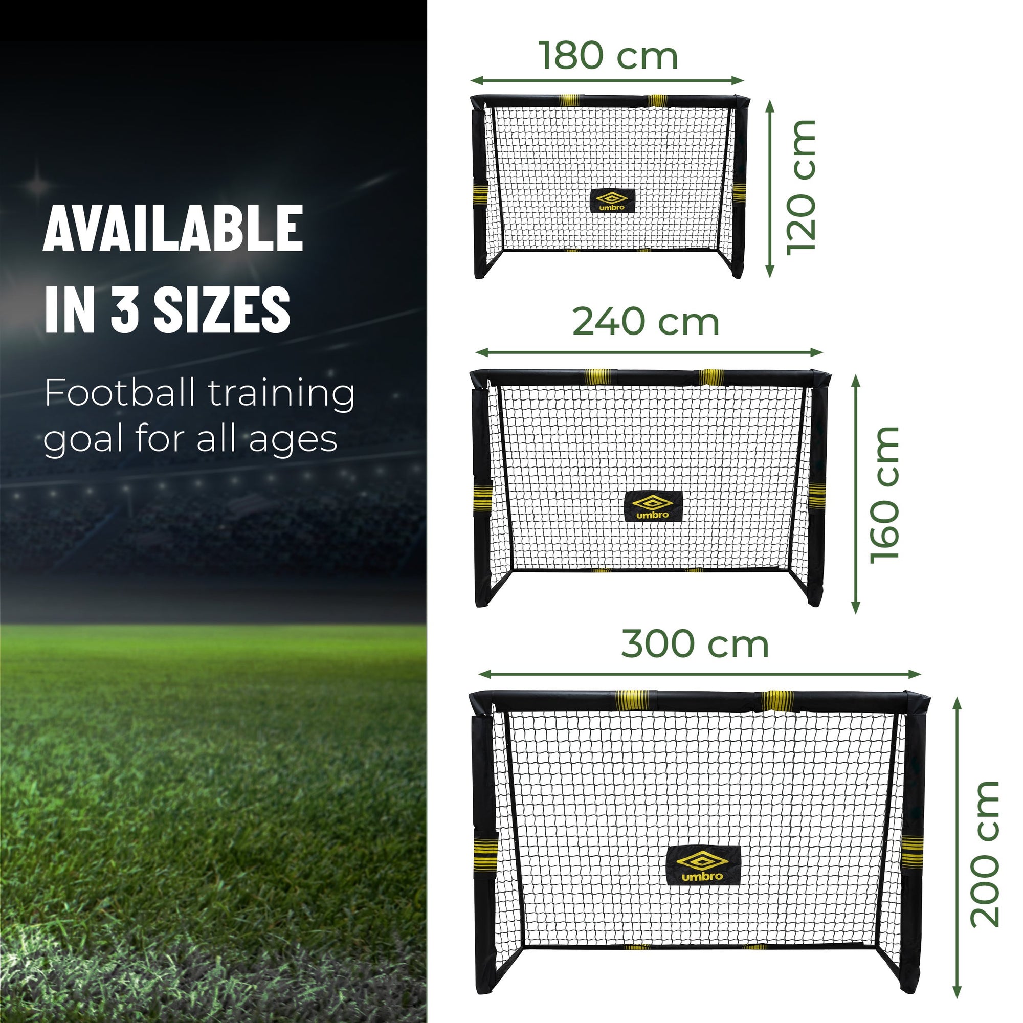 UMBRO SOCCER GOAL 240 X 160 X 85CM - Tuincentrum Lopik