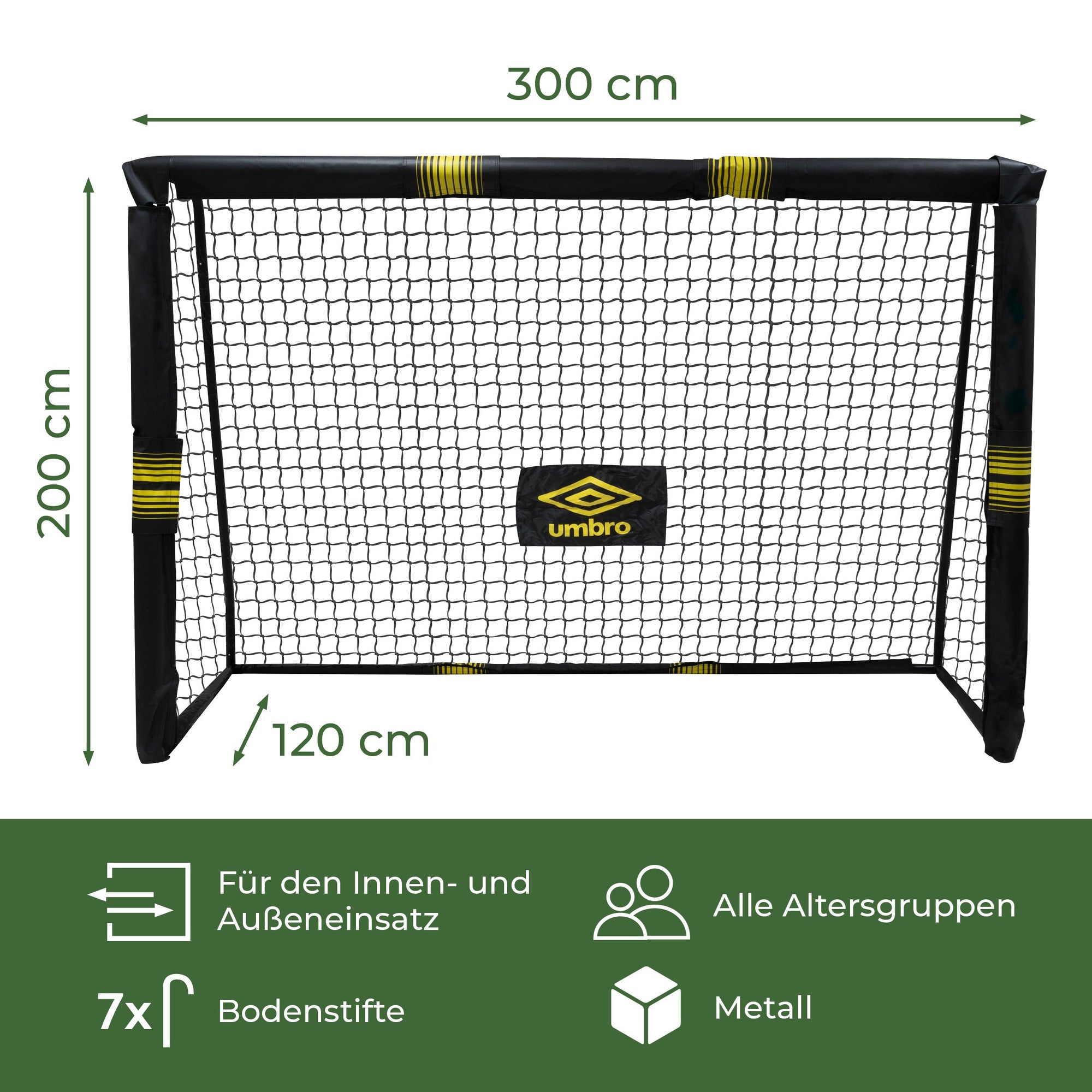 UMBRO SOCCER GOAL 300 X 200 X 120CM - Tuincentrum Lopik
