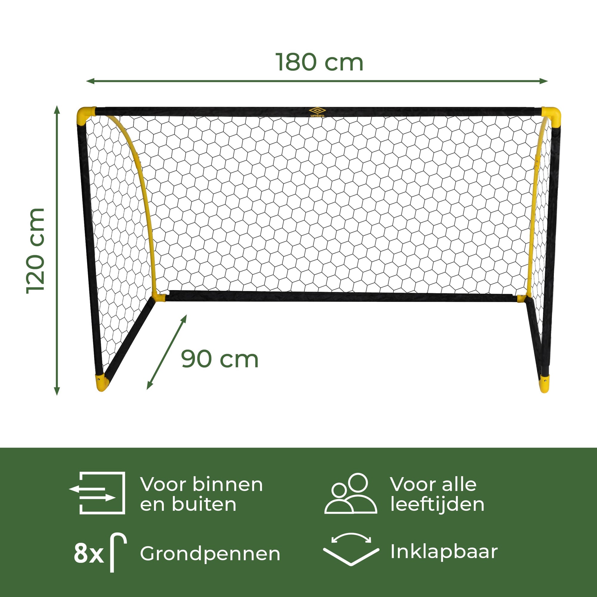 UMBRO SOCCER GOAL 178 X 92,5 X 123CM - Tuincentrum Lopik
