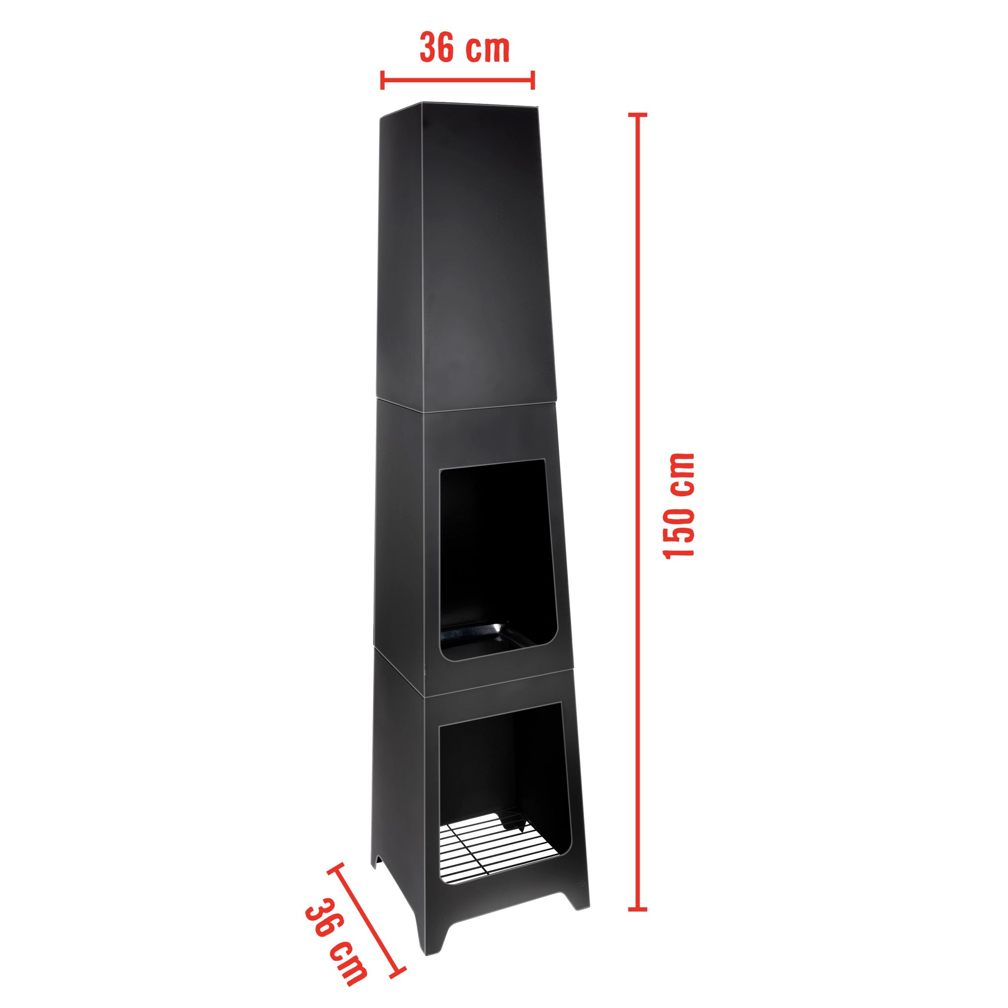 BBQ COLLECTION FIRE BASKET 36X36X150CM - Tuincentrum Lopik