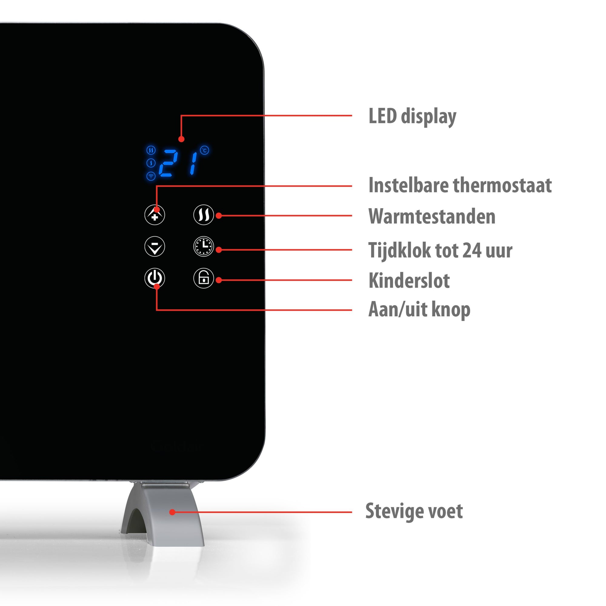 ALPINA GLASS PANEL HEATER 230V 2000W WIFI SLIMME VERWARMING - Tuincentrum Lopik