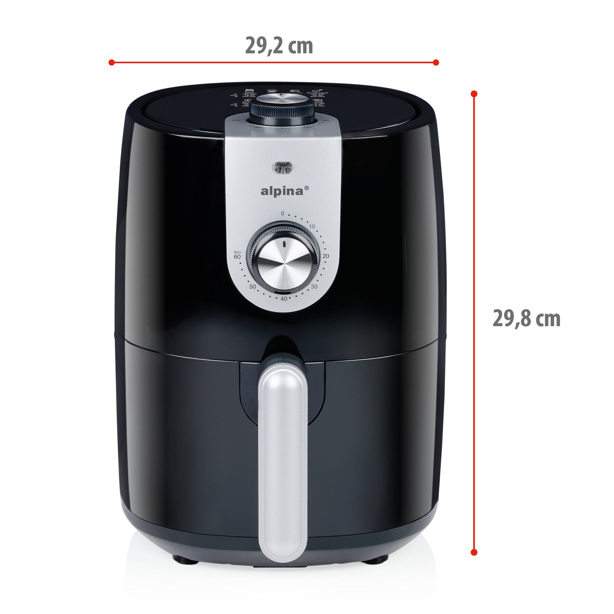 ALPINA HETELUCHTFRITEUSE 2L 900W - Tuincentrum Lopik