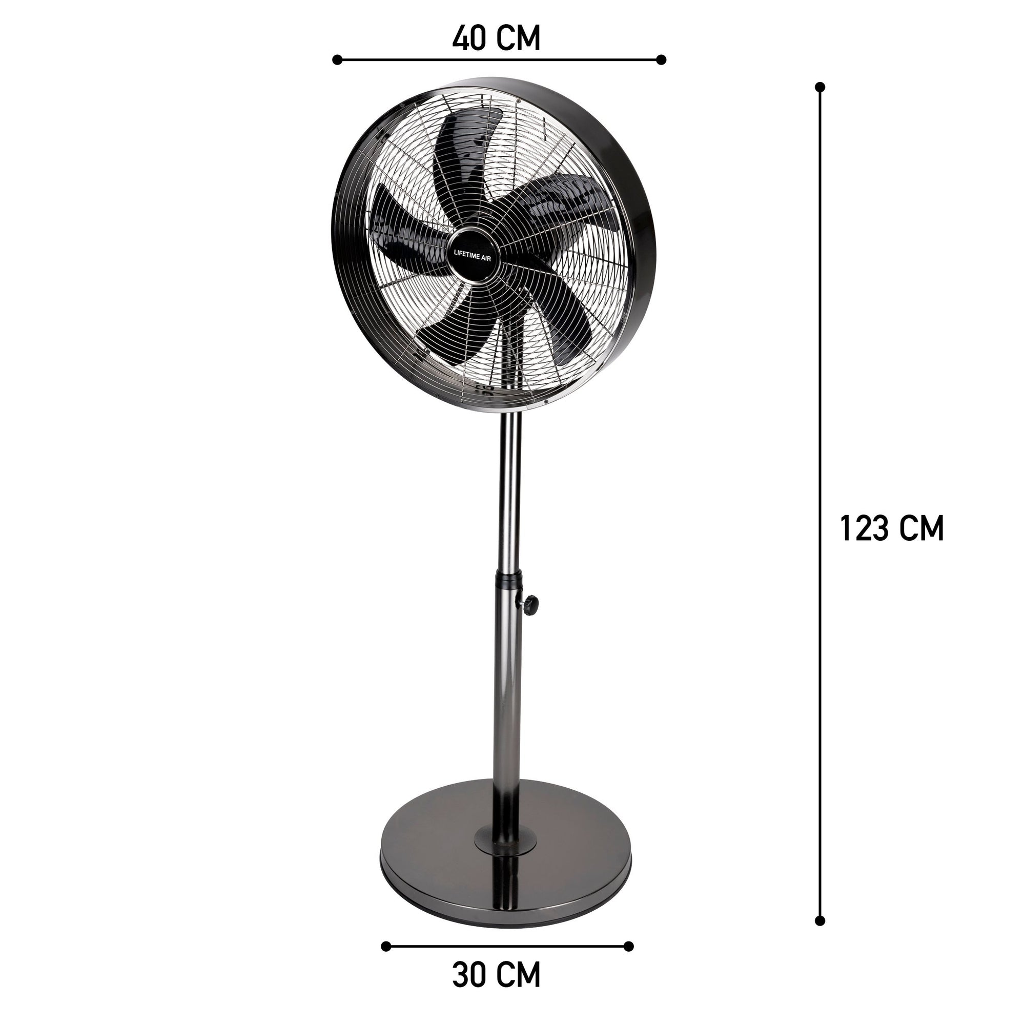 LIFETIME AIR STAANDE VENTILATOR 40CM 50W 230V - Tuincentrum Lopik