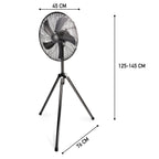LIFETIME AIR STATIEFVENTILATOR 45 CM 50W ZILVER - Tuincentrum Lopik