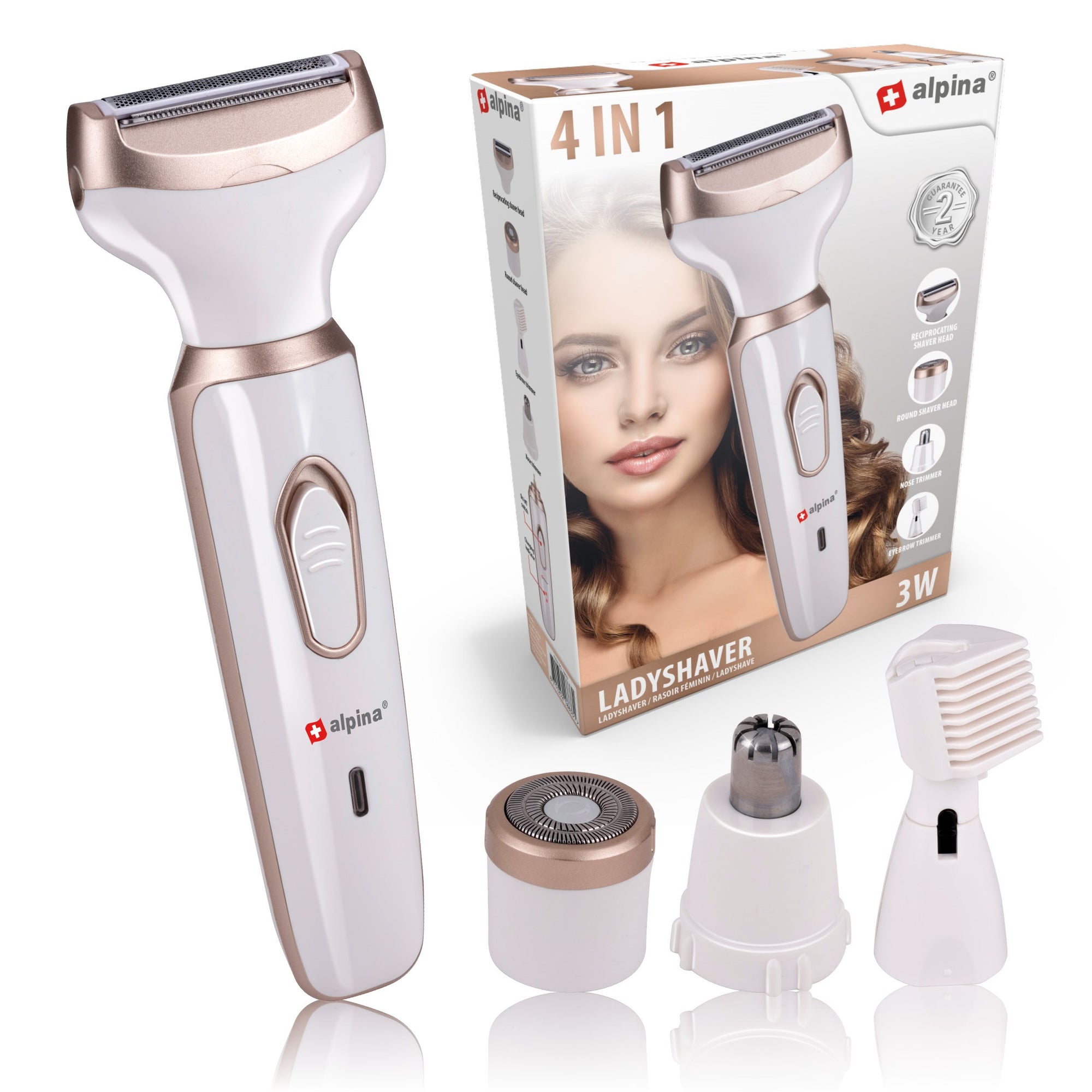 ALPINA LADYSHAVER 4-DELIG 600MAH 3W - Tuincentrum Lopik