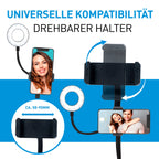 GRUNDIG SELFIE STUDIO RINGLAMP 2-IN-1 MET TAFELKLEM - Tuincentrum Lopik