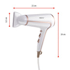 ALPINA FÖHN 1600-2000W WIT/ROSÉ GOUD - PROFESSIONELE HAARDROGER - Tuincentrum Lopik