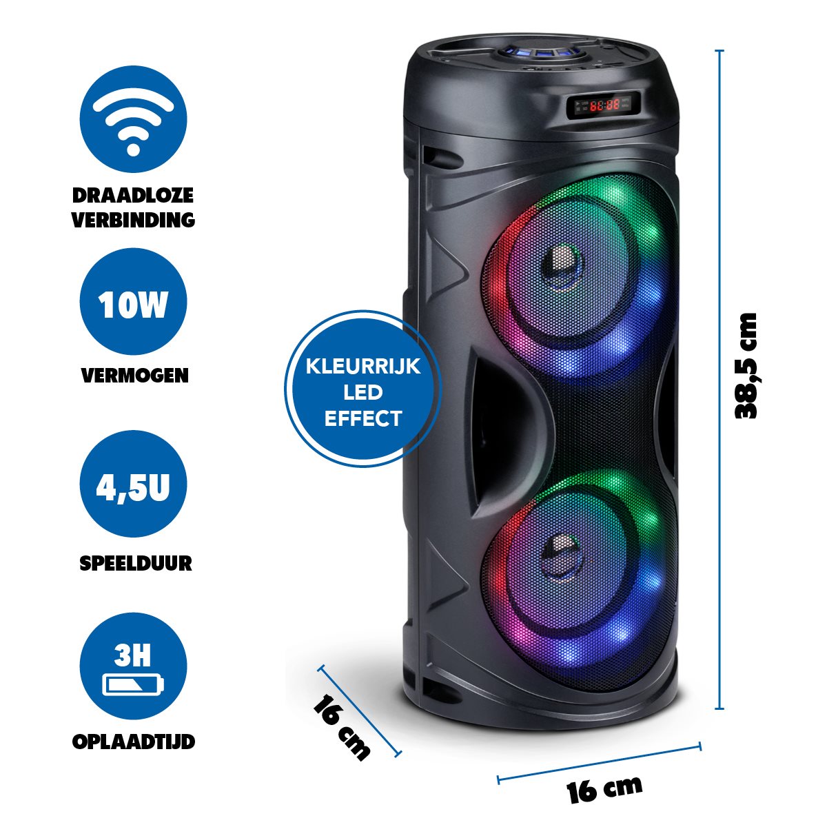 SPEAKER BLUETOOTH TWS PORTABLE 10W - Tuincentrum Lopik