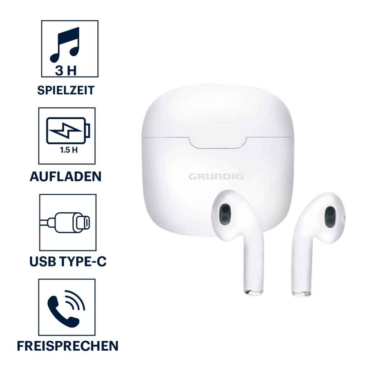 GRUNDIG EARBUDS TWS 200MAH BLUETOOTH 5.3 IN-EAR - Tuincentrum Lopik
