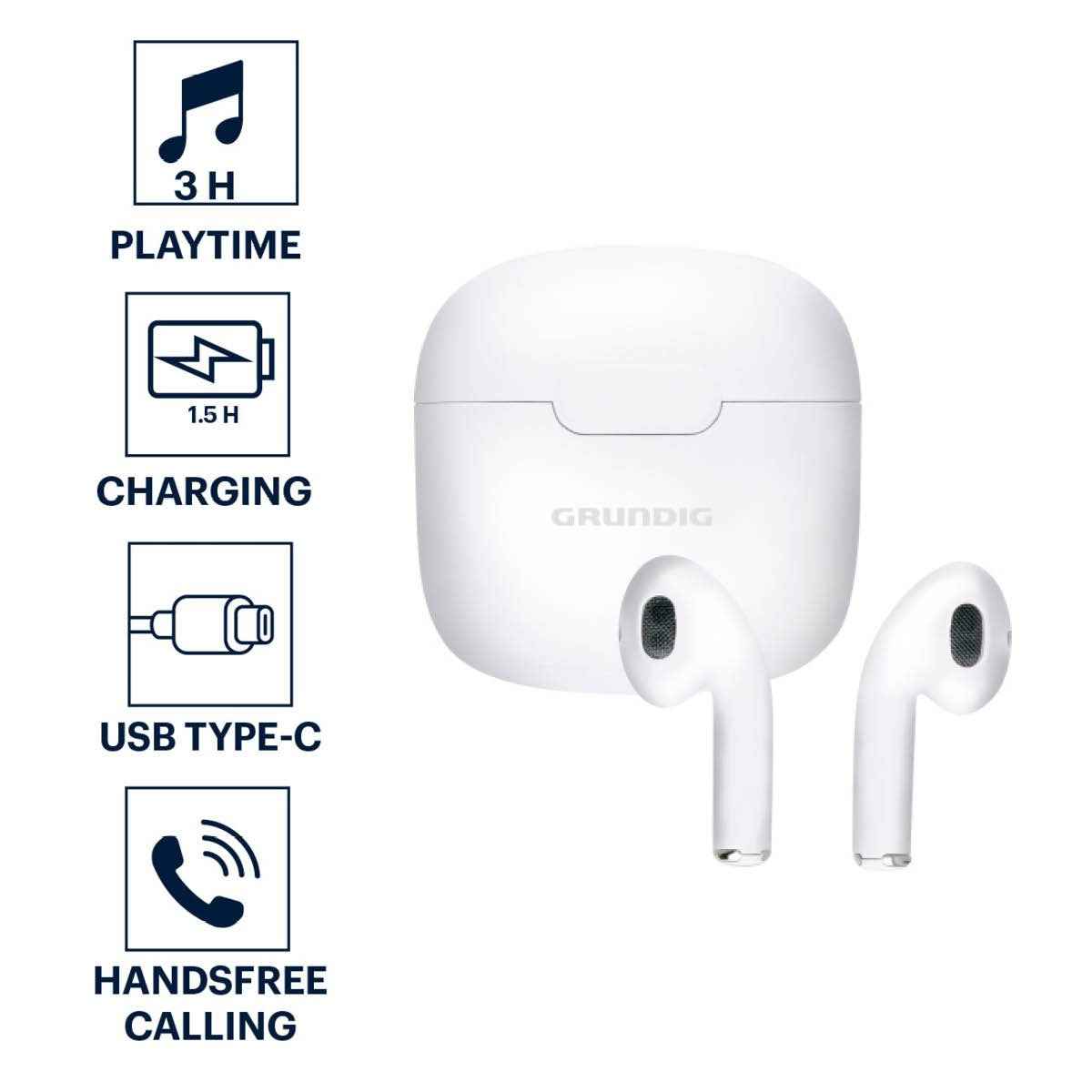GRUNDIG EARBUDS TWS 200MAH BLUETOOTH 5.3 IN-EAR - Tuincentrum Lopik
