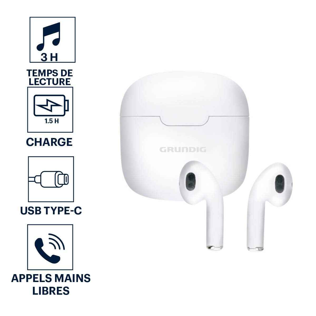 GRUNDIG EARBUDS TWS 200MAH BLUETOOTH 5.3 IN-EAR - Tuincentrum Lopik