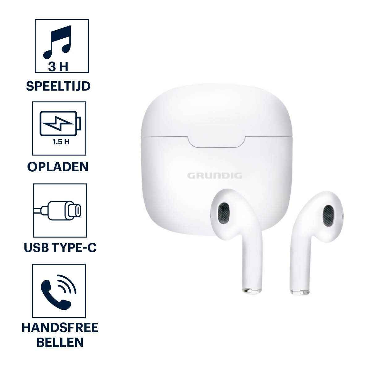 GRUNDIG EARBUDS TWS 200MAH BLUETOOTH 5.3 IN-EAR - Tuincentrum Lopik
