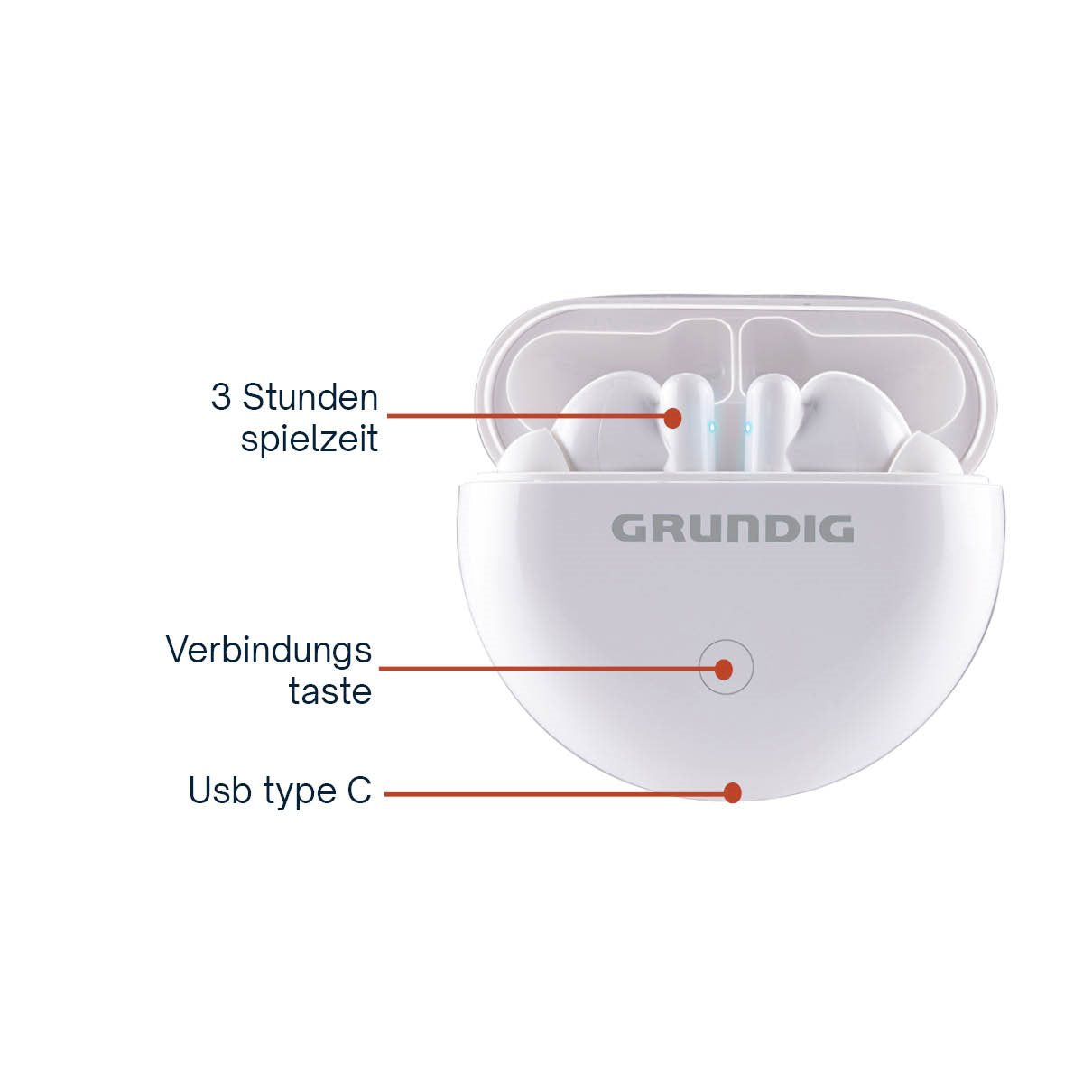 GRUNDIG EARBUDS TWS 350 MAH BLUETOOTH - Tuincentrum Lopik