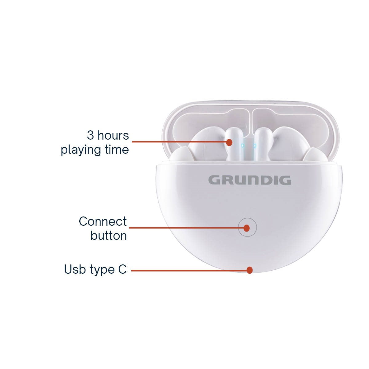 GRUNDIG EARBUDS TWS 350 MAH BLUETOOTH - Tuincentrum Lopik