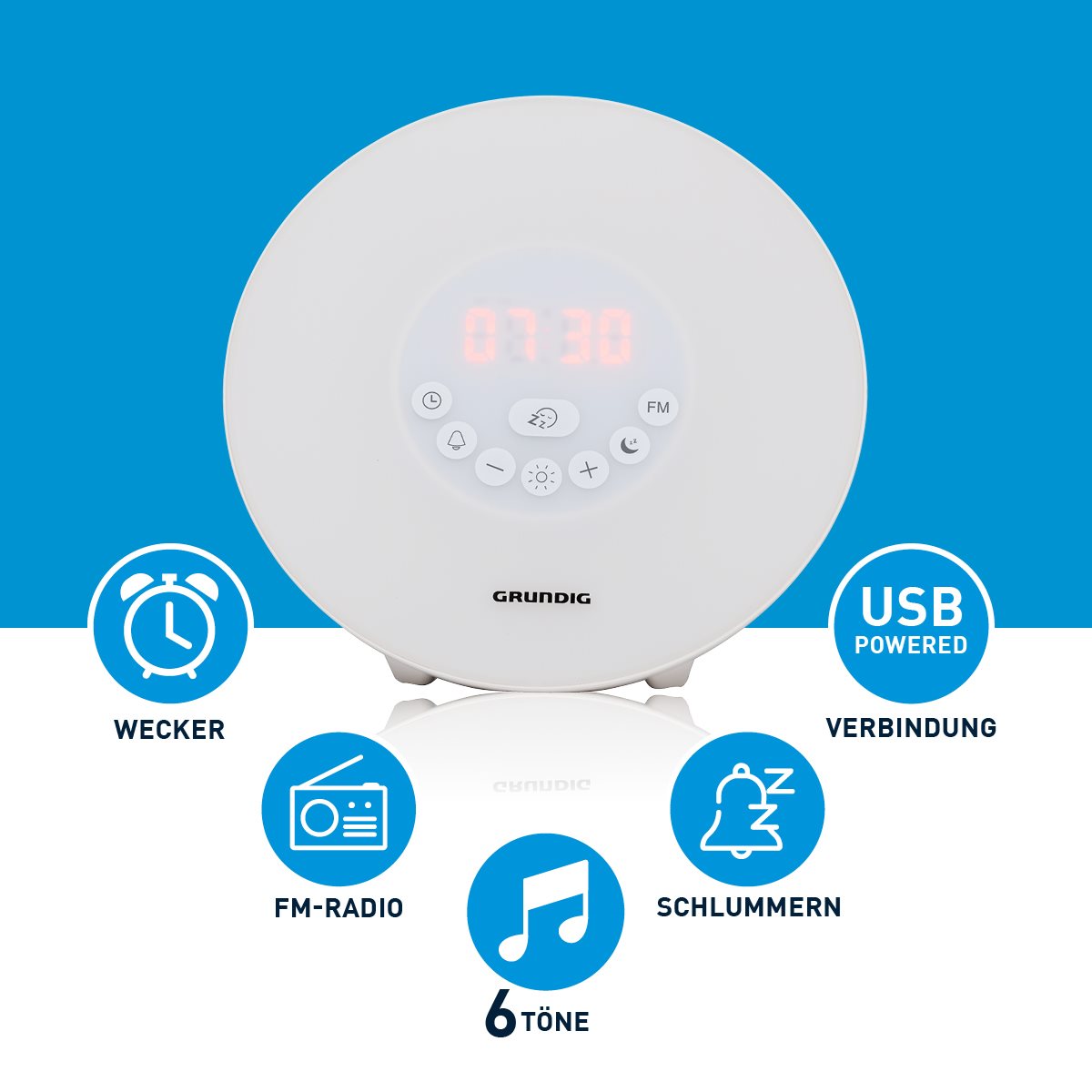 GRUNDIG WAKE-UP LIGHT MET BLUETOOTH SPEAKER - Tuincentrum Lopik