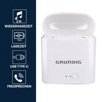 GRUNDIG DRAADLOZE BLUETOOTH OORDOPJES MET OPLAADCASE - Tuincentrum Lopik