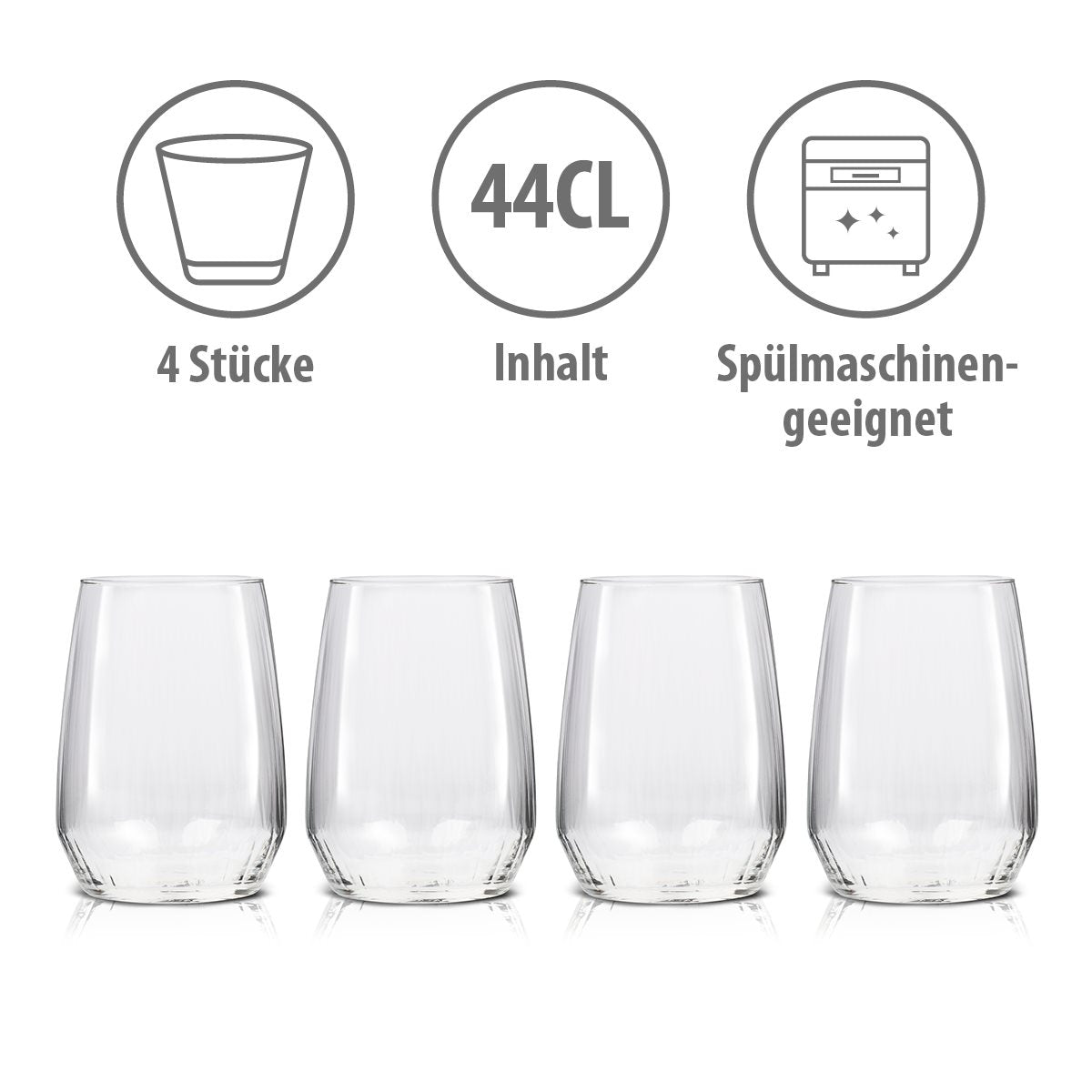 ALPINA DRINKGLAZEN 4 STUKS OPTIEK 44 CL - Tuincentrum Lopik