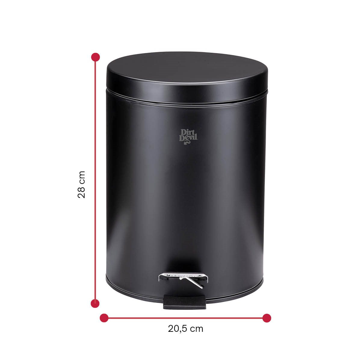DIRT DEVIL PEDAL BIN 2PC POWDER COATED - Tuincentrum Lopik