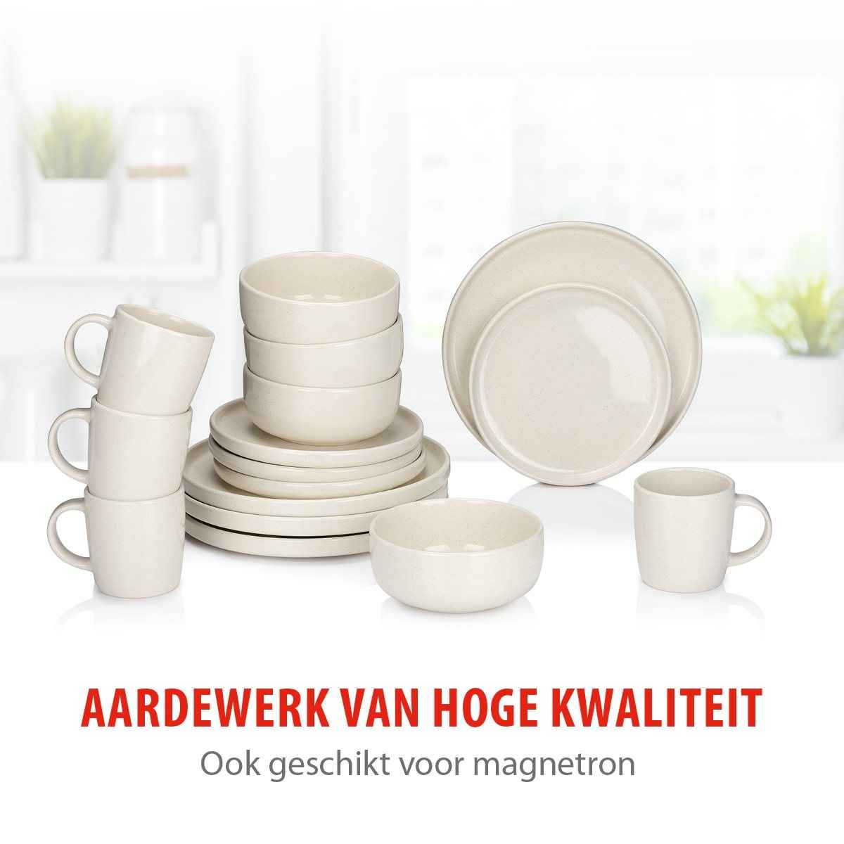 ALPINA SERVIESSET 16-DELIG STONEWARE - Tuincentrum Lopik