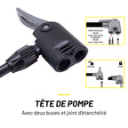 DUNLOP FIETSPOMP VLOERPOMP MET MANOMETER ZWART/ROOD - Tuincentrum Lopik