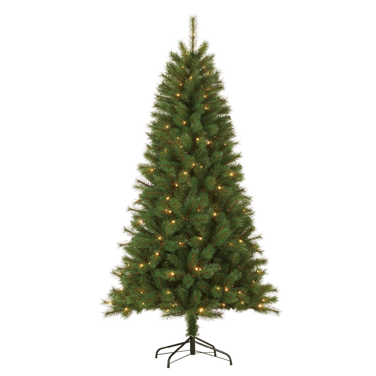 GIFTSOME KUNSTKERSTBOOM MET LED VERLICHTING 215CM 200 LEDS GROEN - Tuincentrum Lopik