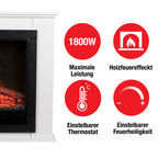 CLASSIC FIRE SFEERHAARD LUGANO MET SCHOUW EN VERWARMING COMPLEET PAKKET - Tuincentrum Lopik