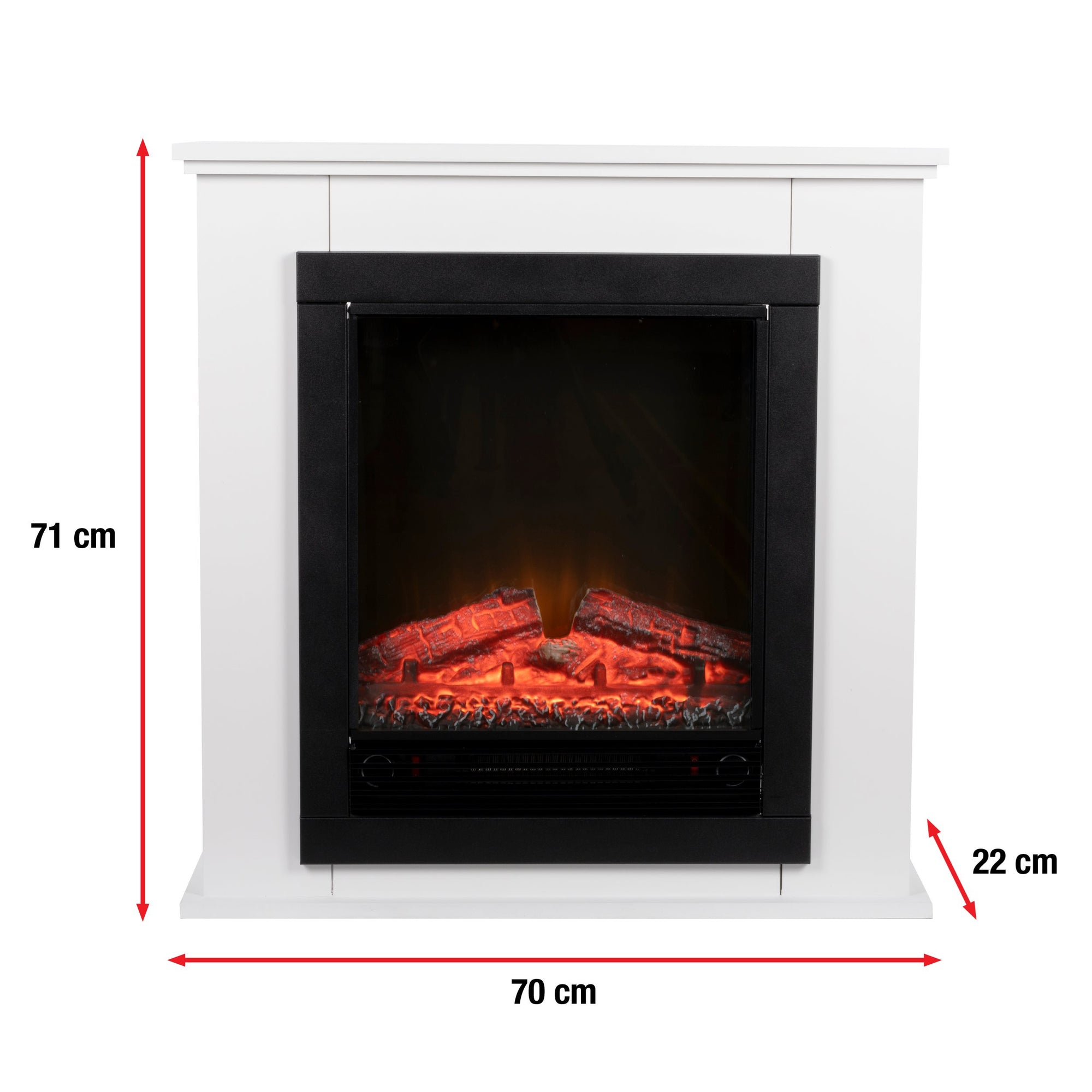 CLASSIC FIRE SFEERHAARD LUGANO MET SCHOUW EN VERWARMING COMPLEET PAKKET - Tuincentrum Lopik