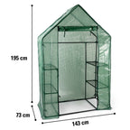 KINZO GREENHOUSE WALK-IN 143X73X195CM - Tuincentrum Lopik