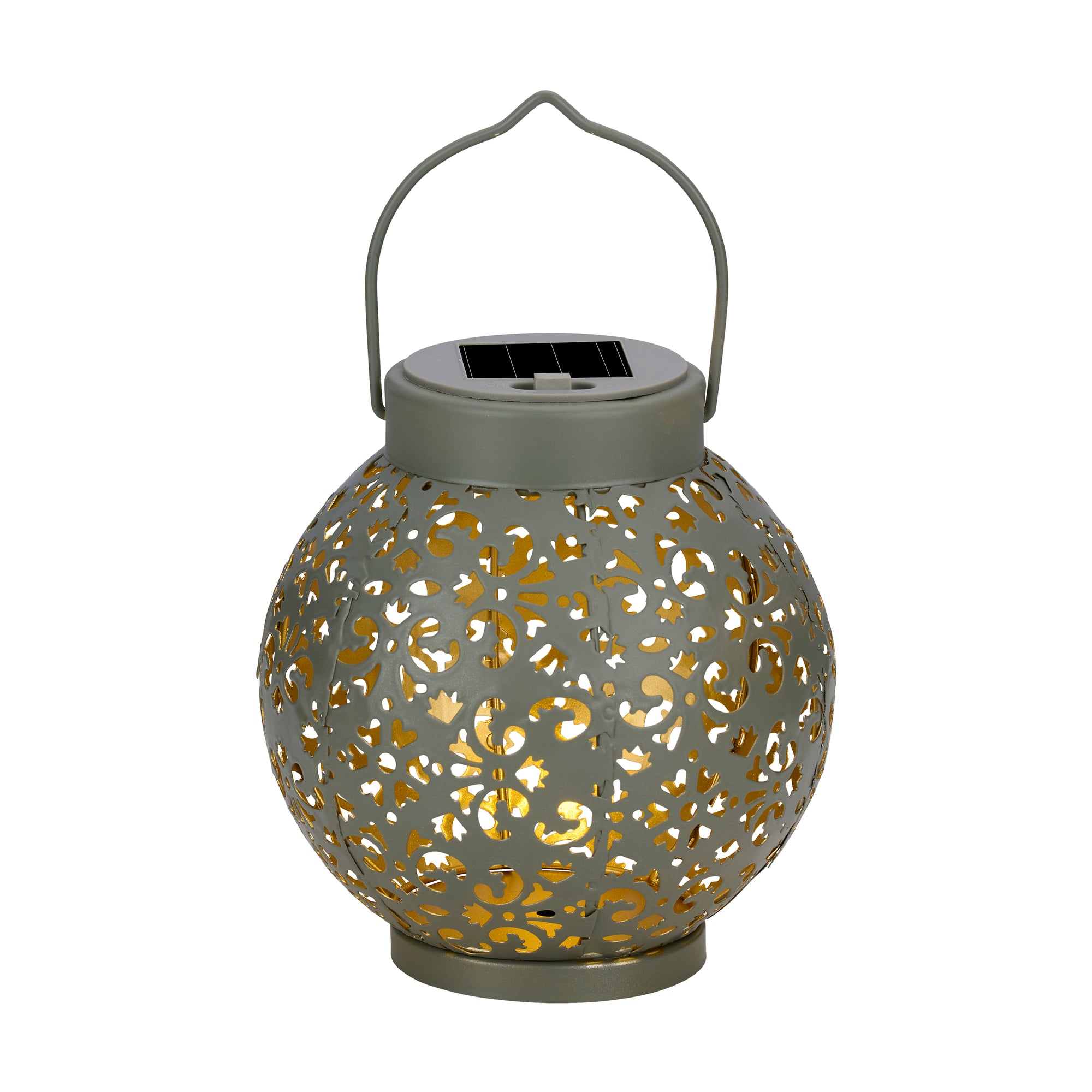 ARTI CASA SOLAR LANTAARN GRIJS Ø14,5 CM - Tuincentrum Lopik