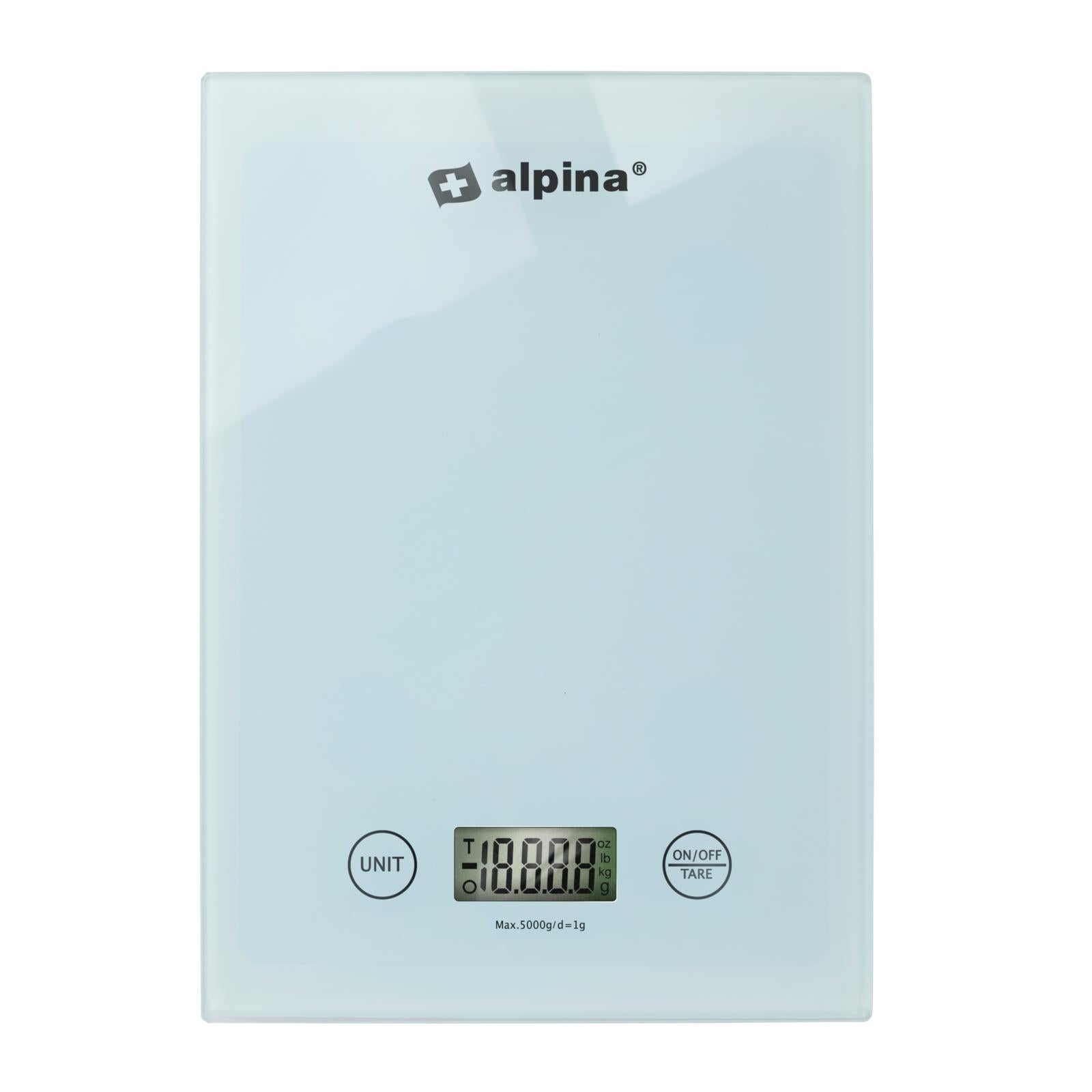 ALPINA KEUKENWEEGSCHAAL 5KG WIT - Tuincentrum Lopik