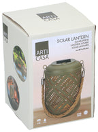 ARTI CASA SOLAR LANTAARN GRIJS 15.5CM - Tuincentrum Lopik
