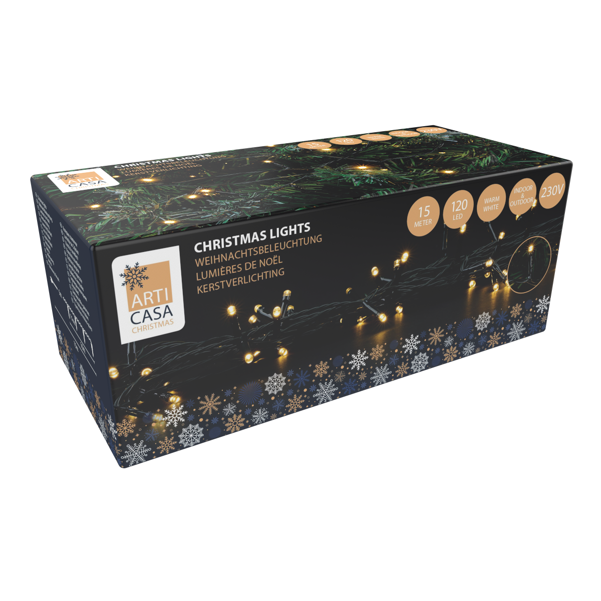 ARTI CASA XMAS STRINGL 120LED 230V IP44 - Tuincentrum Lopik
