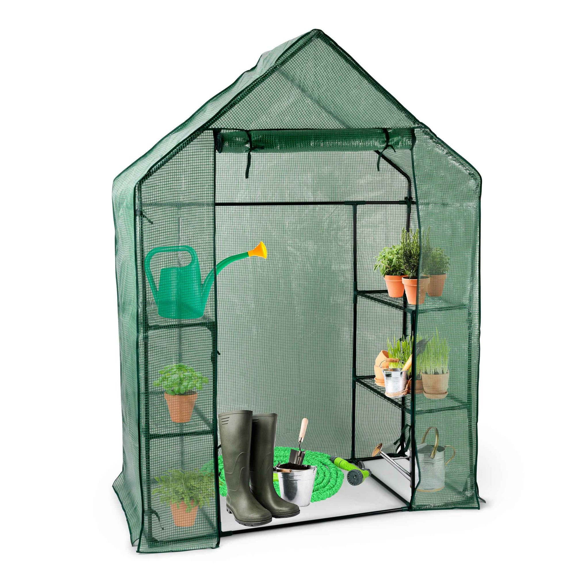KINZO GREENHOUSE WALK-IN 143X73X195CM - Tuincentrum Lopik