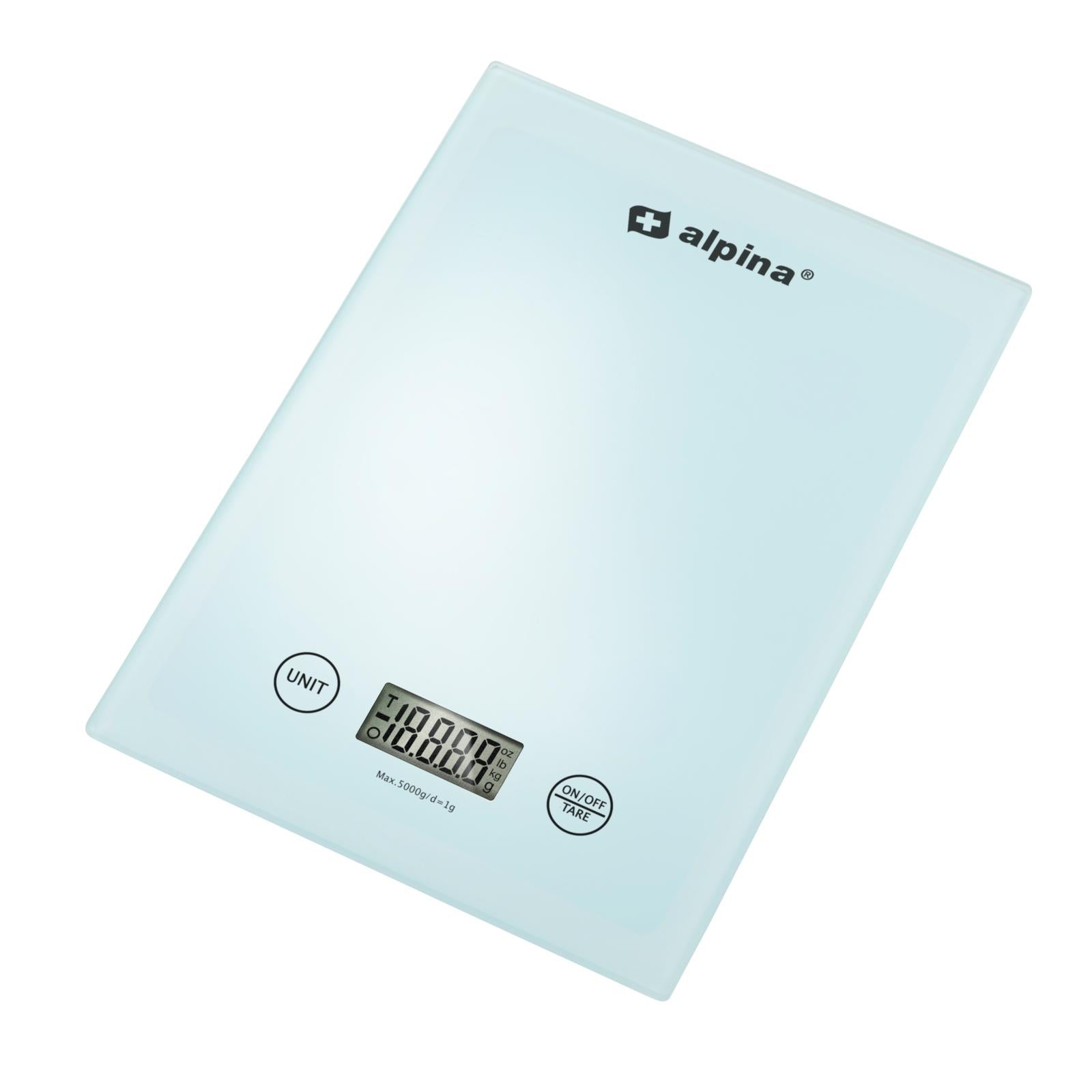 ALPINA KEUKENWEEGSCHAAL 5KG WIT - Tuincentrum Lopik