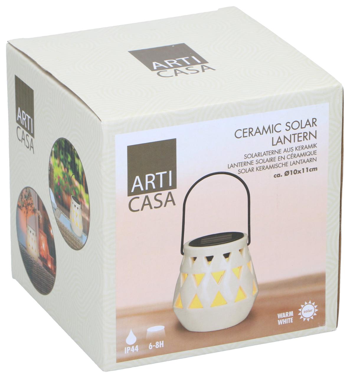 ARTI CASA SOLAR LANTARN WHITE 11CM - Tuincentrum Lopik