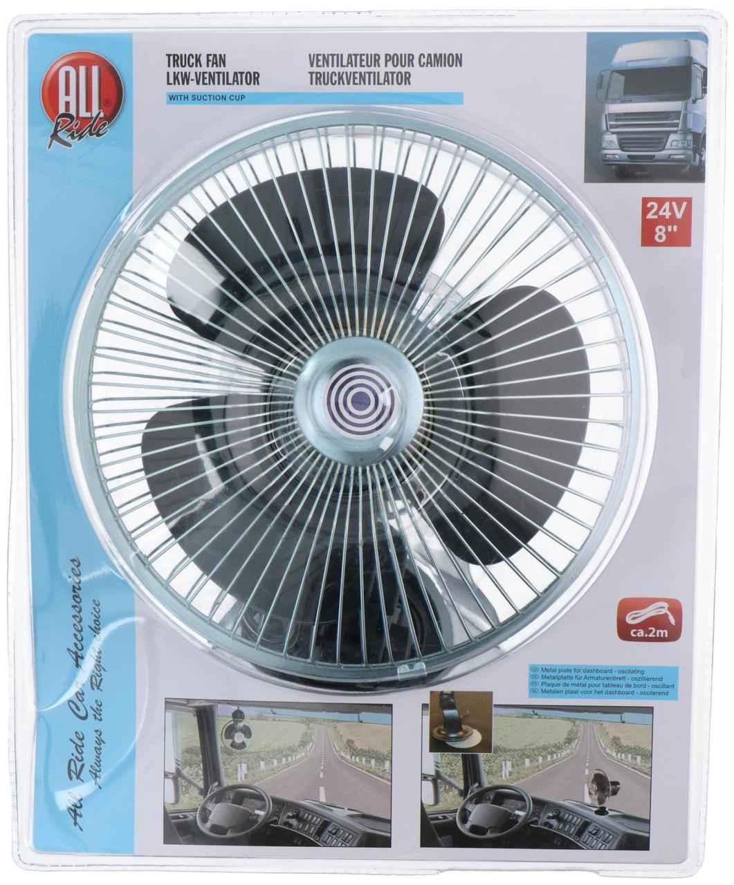 ALL RIDE FAN 24V 8INCH & SUCTION CUP - Tuincentrum Lopik