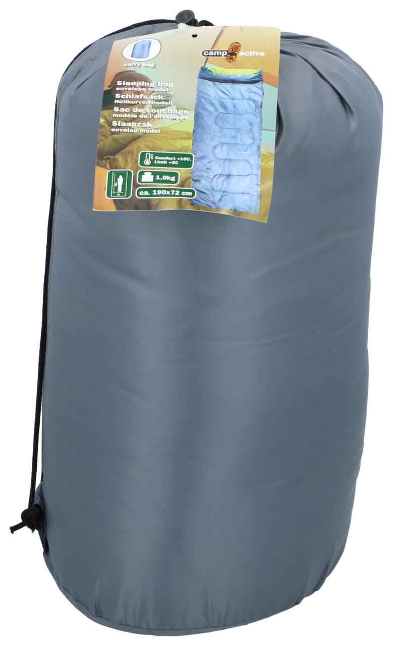 CAMP ACTIVE SLEEPING BAG ENVELOPE GREY/YELLOW - Tuincentrum Lopik