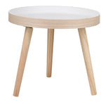 ARTI CASA BIJZETTAFEL ROND HOUT/WIT - Tuincentrum Lopik
