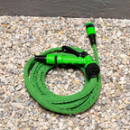 KINZO FLEXIBELE TUINSLANG ELASTISCH 5–10 METER GRIJS/GROEN - Tuincentrum Lopik