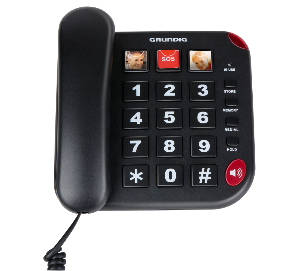 GRUNDIG SENIORENTELEFOON MET GROTE TOETSEN EN SOS-KNOP - Tuincentrum Lopik