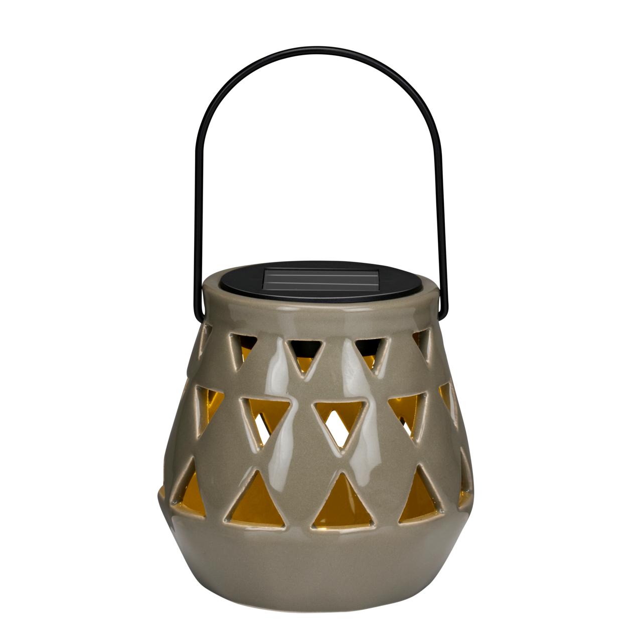 ARTI CASA SOLAR LANTAARN GRIJS 11CM - Tuincentrum Lopik