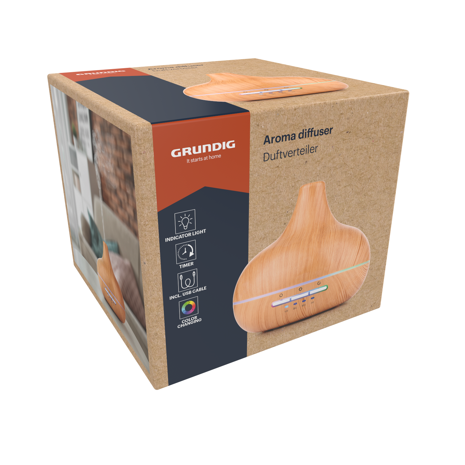 Grundig Aroma Diffuser LED met Timer voor een Rustgevende Sfeer - Tuincentrum Lopik